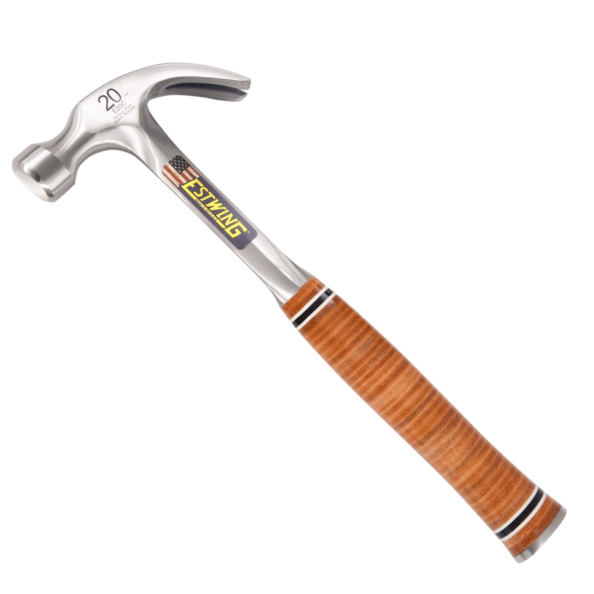 16 oz Claw Hammer, Leather Grip