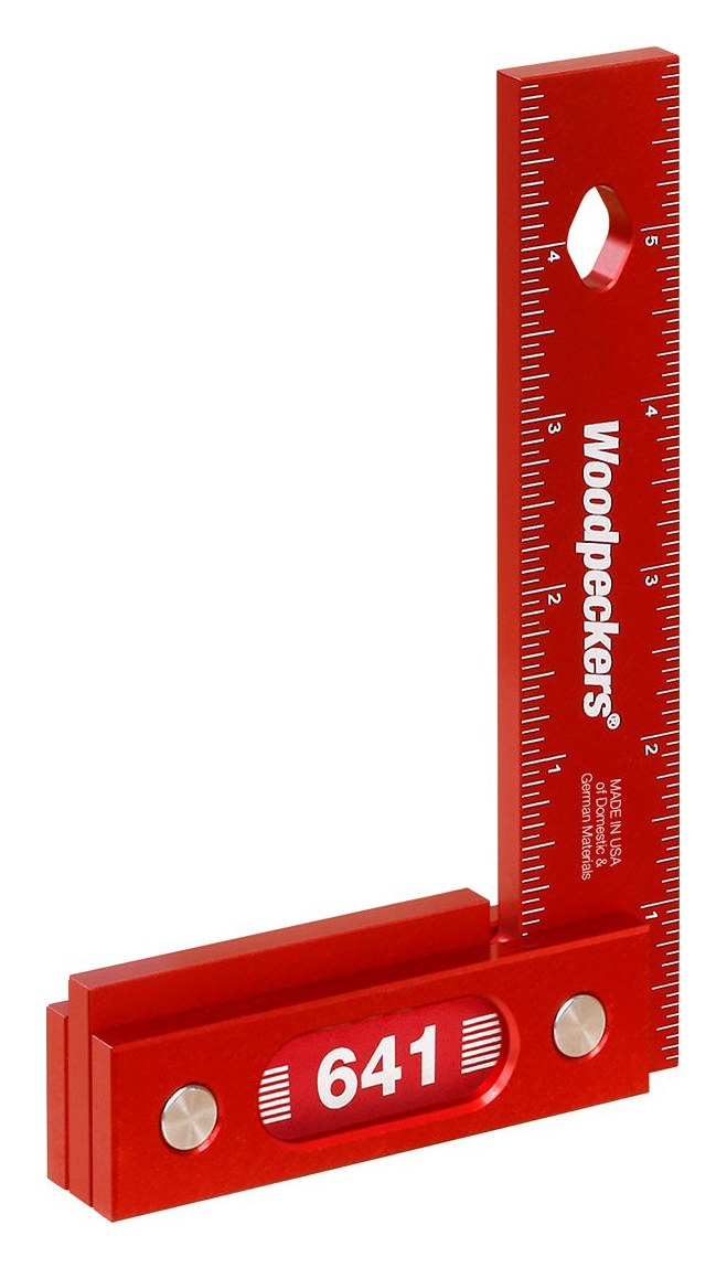 Aluminum Precision Woodworking Square, 6 Inch (641)